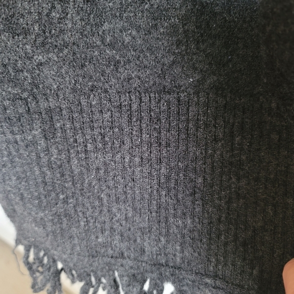 Marina Luna 100% Merino Wool Black Open Cardigan Size Small - Picture 5 of 7